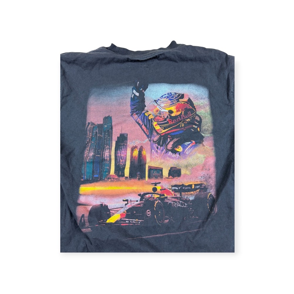 Hollister Oracle Red Bull Racing F1 Max Verstappen Boxy Graphic Tee Mens XS